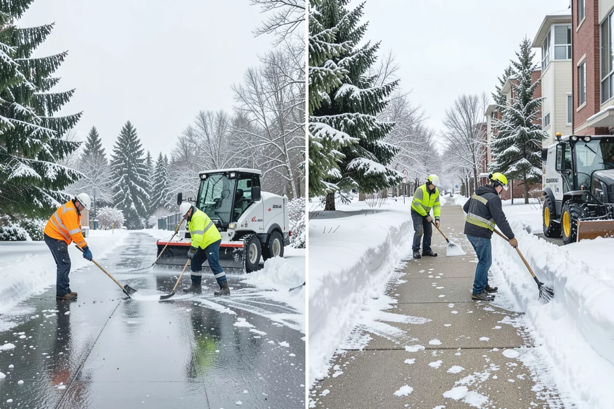 Fire Station Snow Removal in Gold Bar, Snohomish County, WA - Map apparatus aprons, crew parking, and fuel access