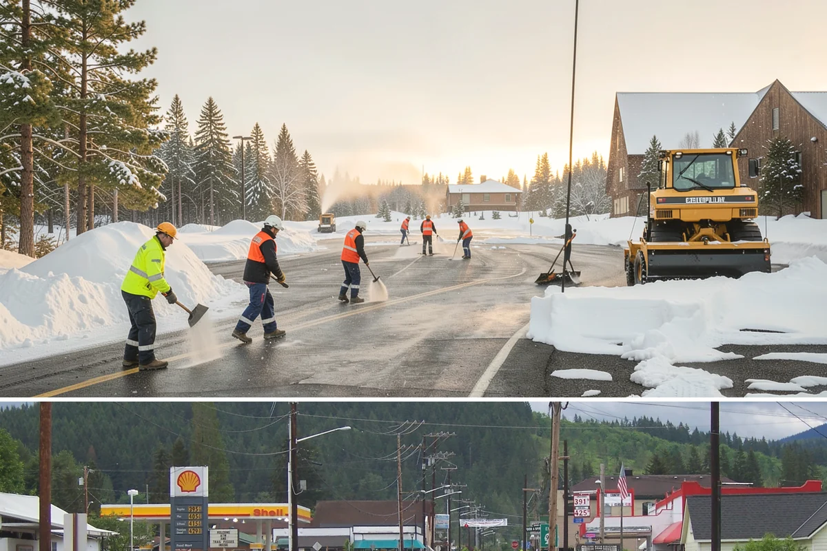 Fire Station Snow Removal in Granite Falls, Snohomish County, WA - Stations need dependable readiness November through February, especially during overnight cold snaps.