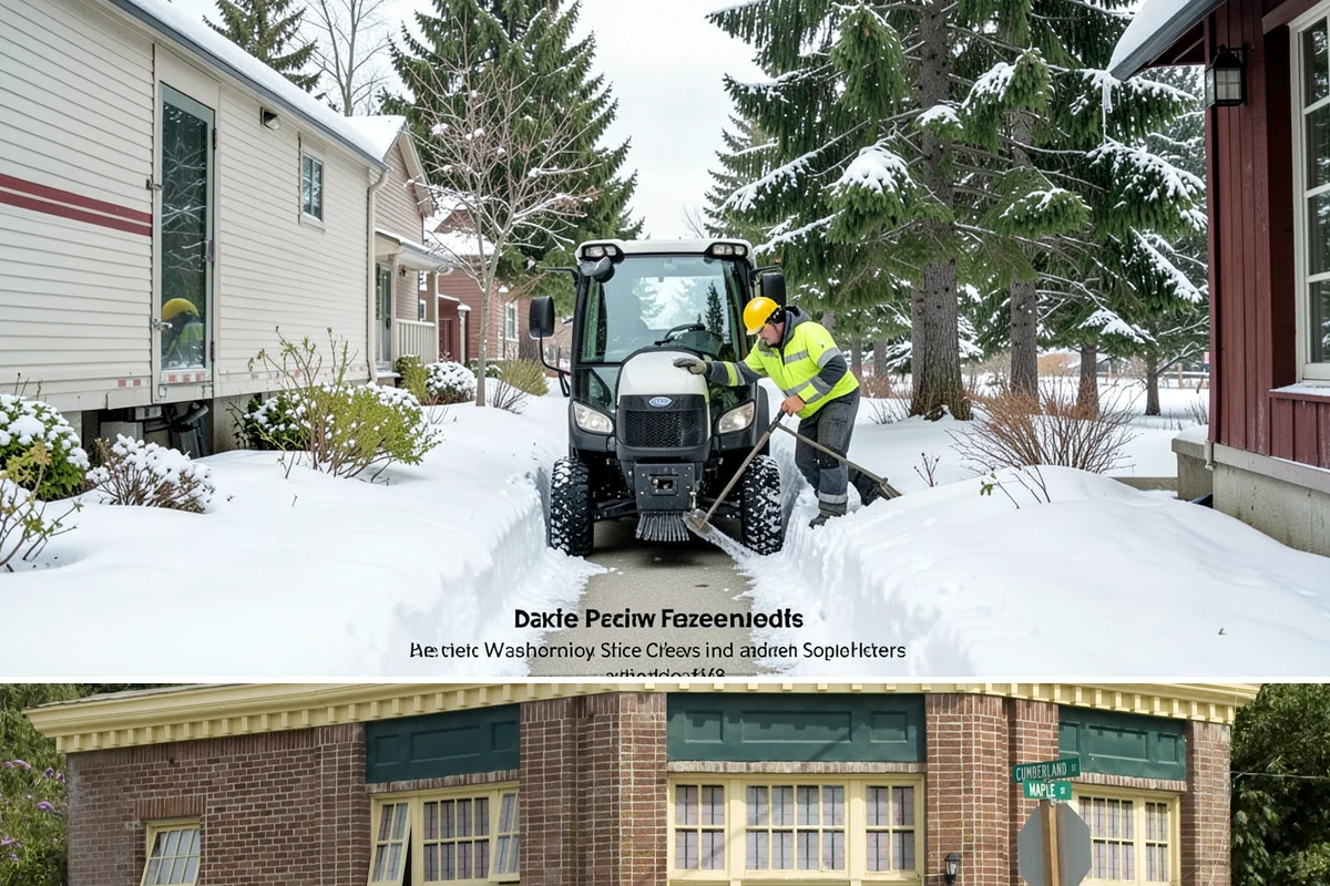 Fire Station Snow Removal in Hamilton, Skagit County, WA - Stations need dependable readiness November through February, especially during overnight cold snaps.