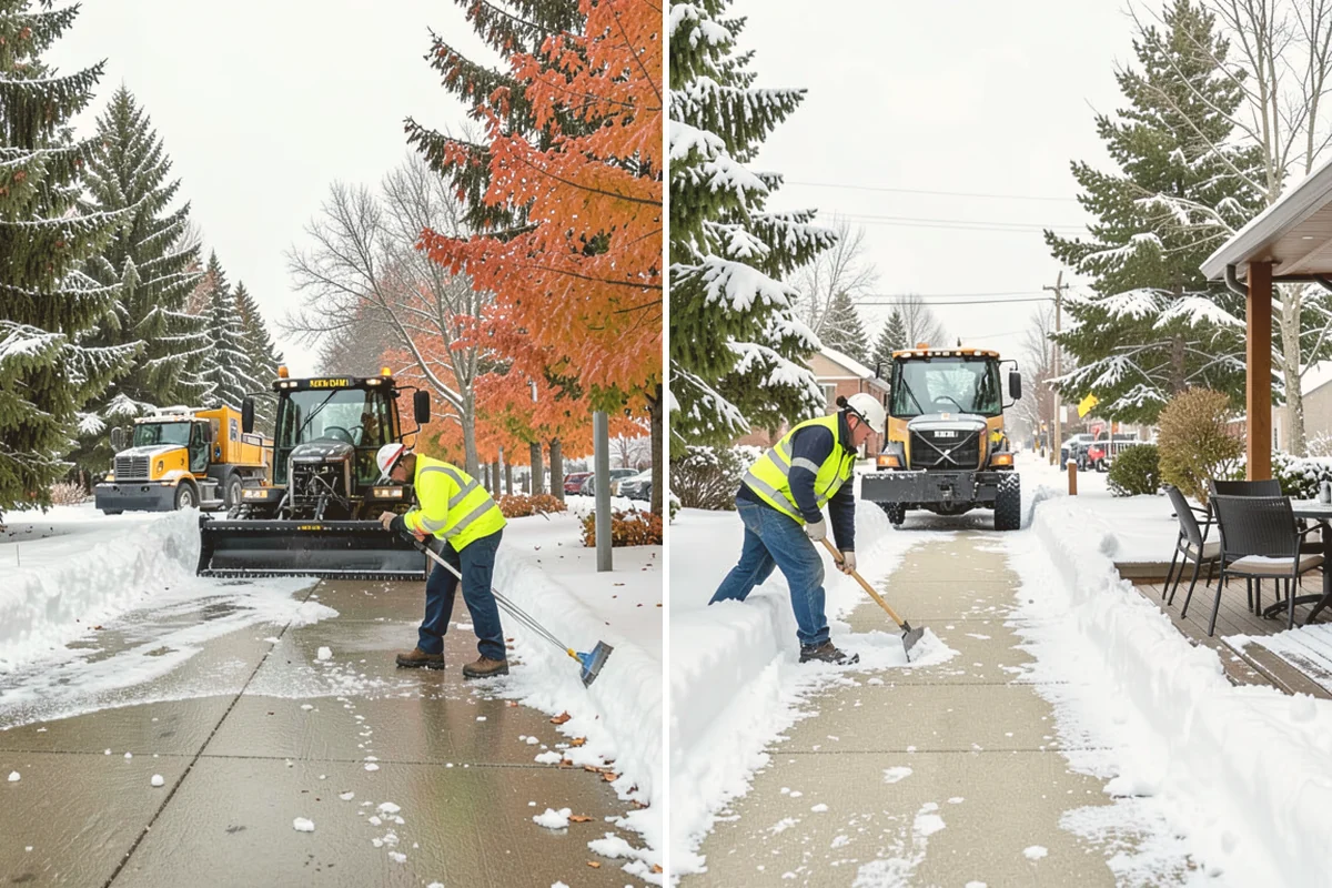 Fire Station Snow Removal in Kirkland, King County, WA - Map apparatus aprons, crew parking, and fuel access