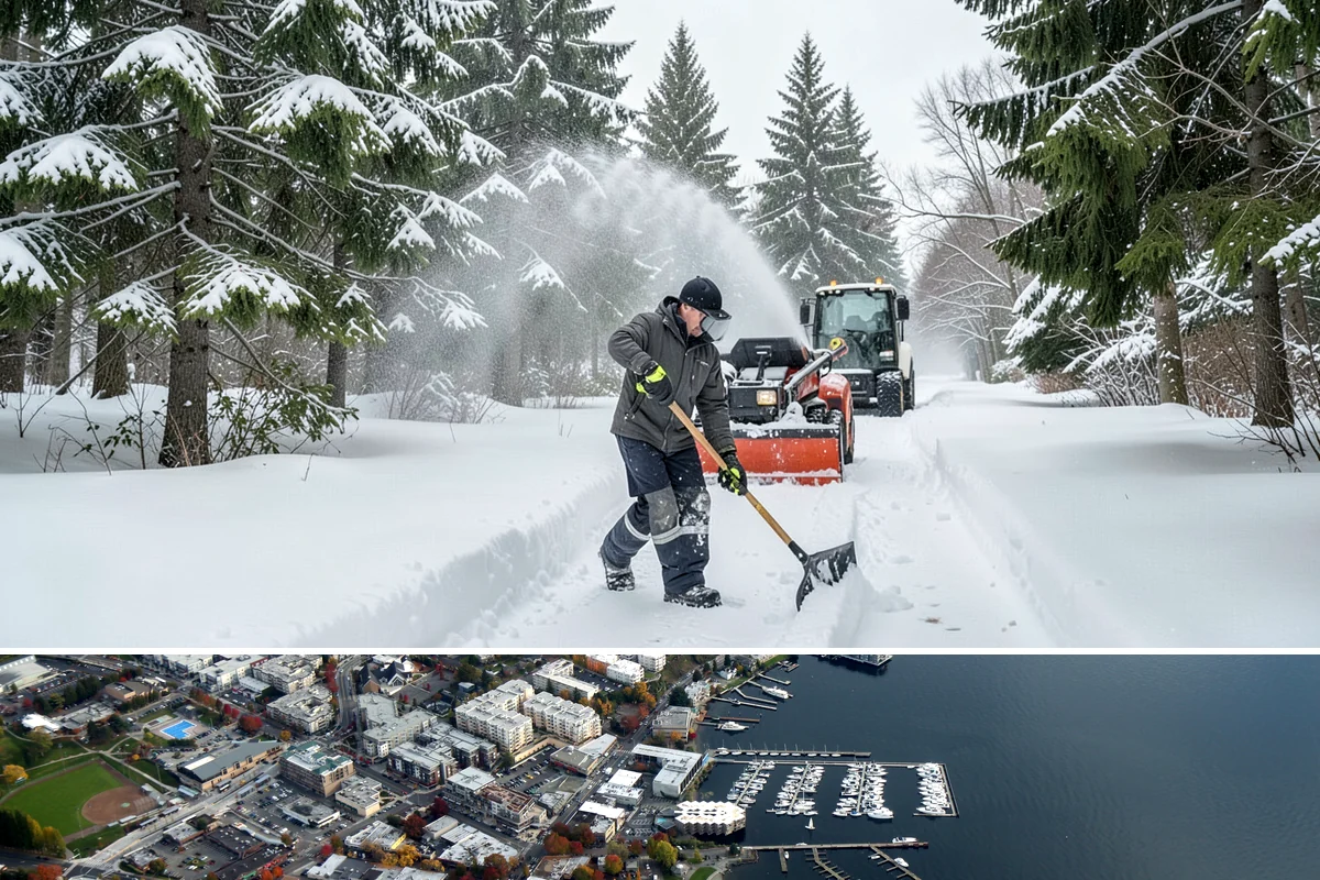 Fire Station Snow Removal in Kirkland, King County, WA - Stations need dependable readiness November through February, especially during overnight cold snaps.