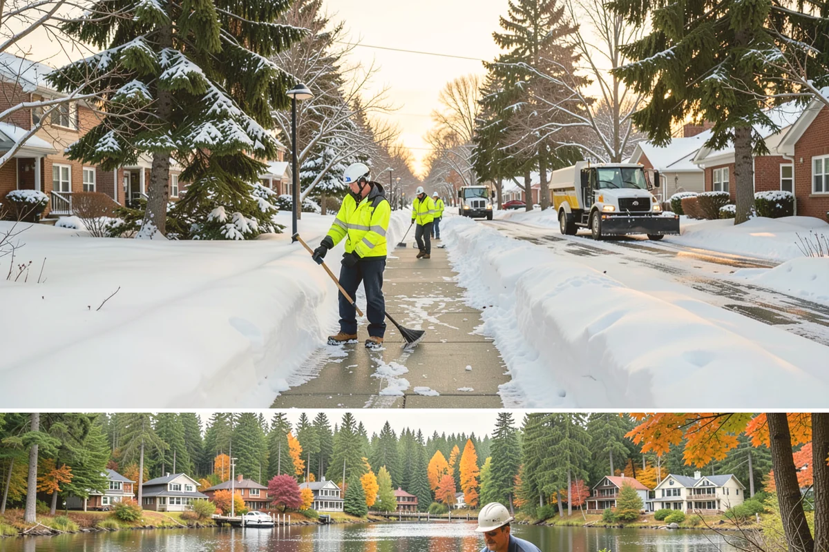 Fire Station Snow Removal in La Conner, Skagit County, WA - Stations need dependable readiness November through February, especially during overnight cold snaps.