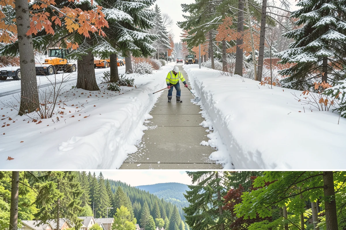 Fire Station Snow Removal in Lake Forest Park, King County, WA - Stations need dependable readiness November through February, especially during overnight cold snaps.