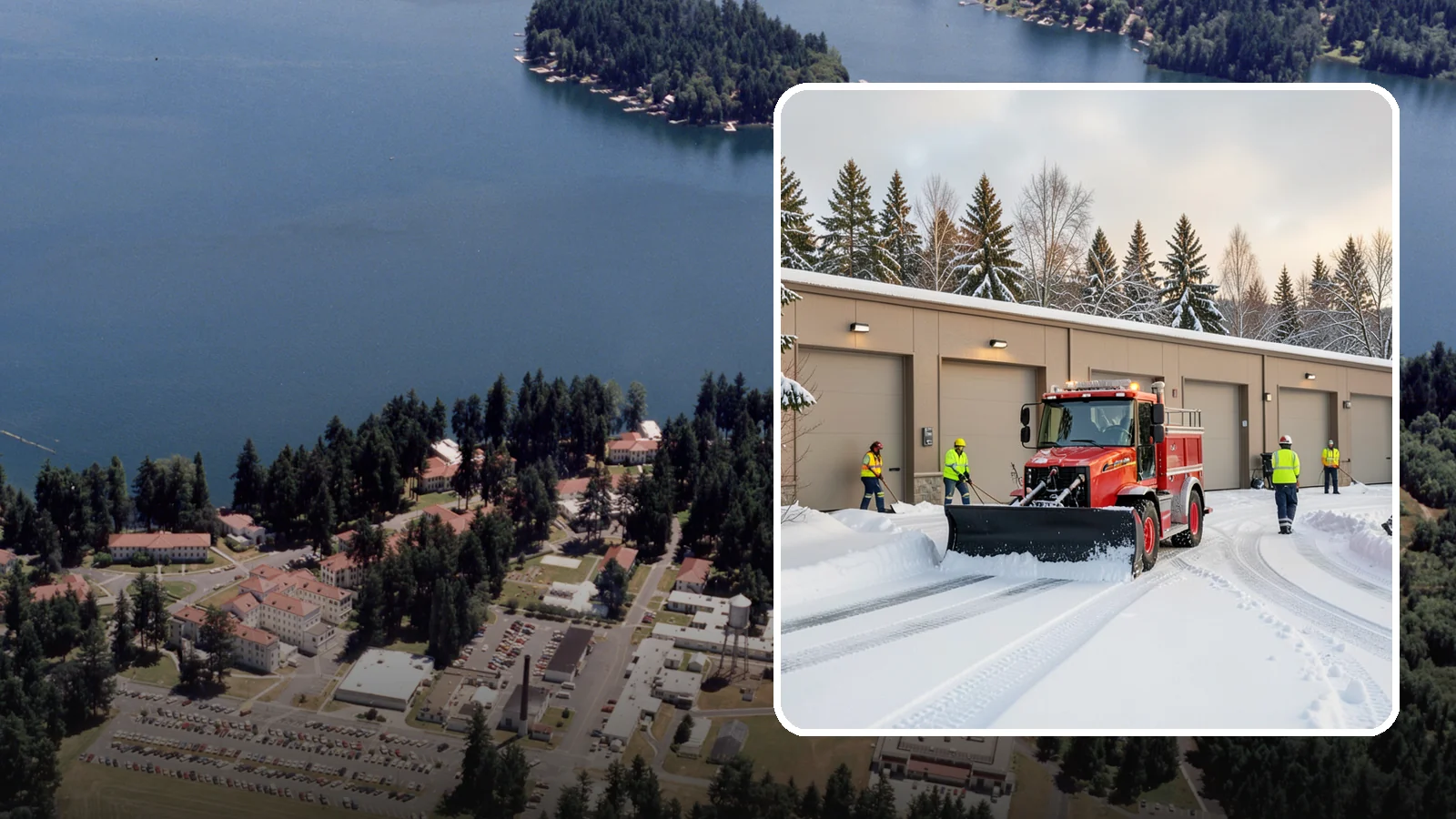 Fire Station Snow Removal in Lakewood, Pierce County, WA - Apparatus bays and response routes have to stay clear the second the alarm sounds, so we keep fire stations ready to roll in any...