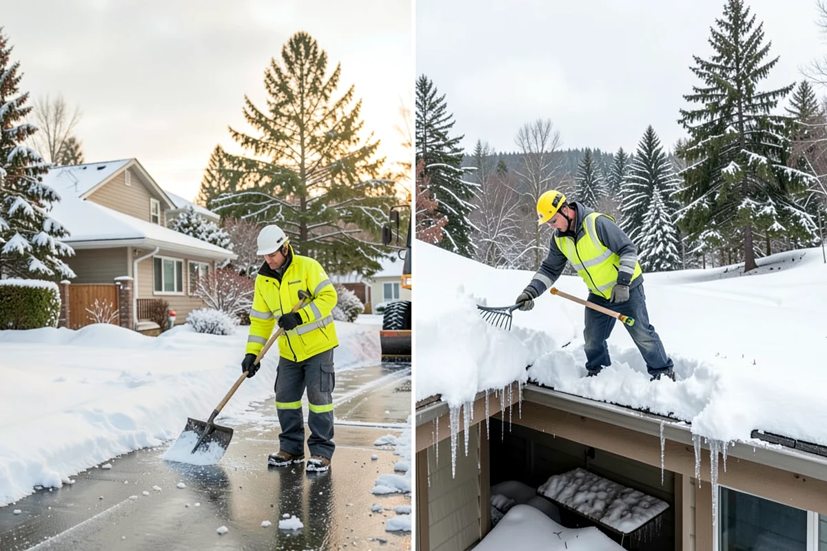 Fire Station Snow Removal in Lyman, Skagit County, WA - Map apparatus aprons, crew parking, and fuel access