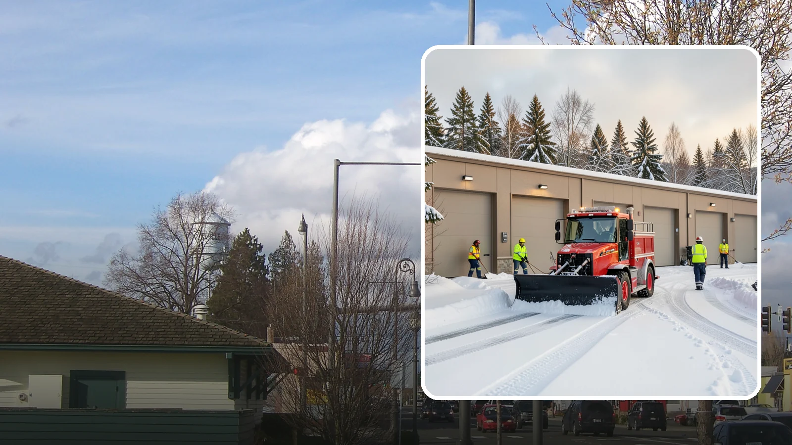 Fire Station Snow Removal in Marysville, Snohomish County, WA - Apparatus bays and response routes have to stay clear the second the alarm sounds, so we keep fire stations ready to roll in any...