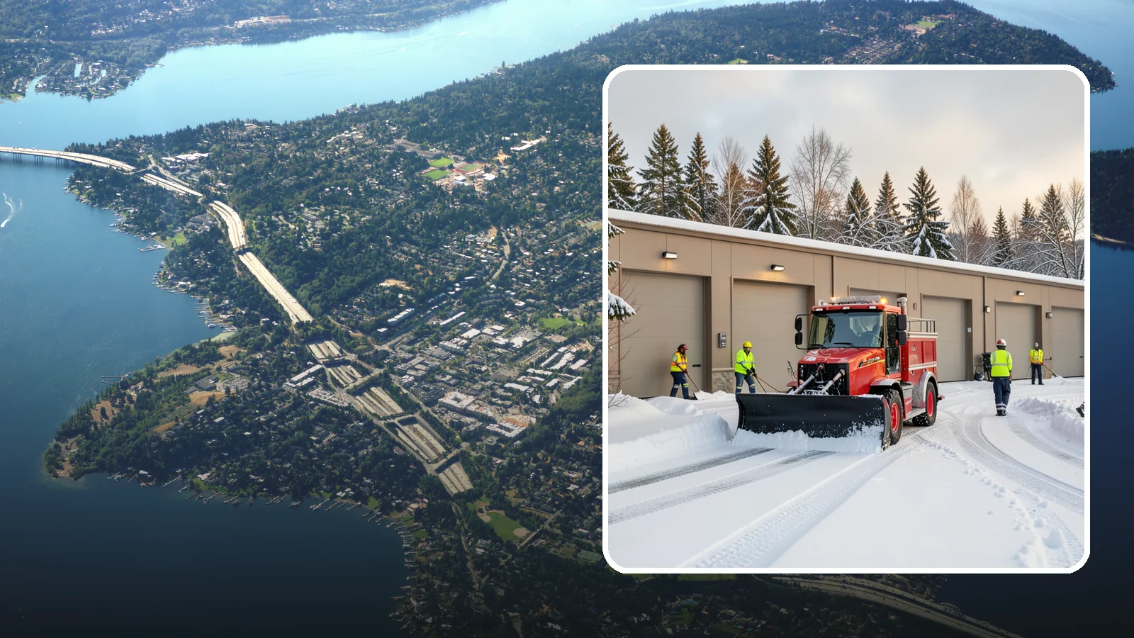 Fire Station Snow Removal in Mercer Island, King County, WA - Apparatus bays and response routes have to stay clear the second the alarm sounds, so we keep fire stations ready to roll in any...