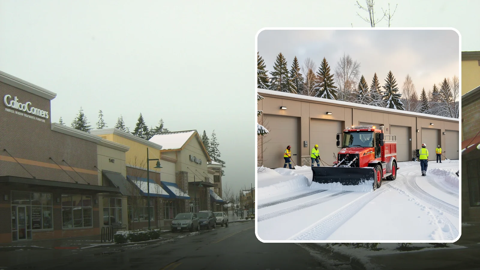 Fire Station Snow Removal in Mill Creek, Snohomish County, WA - Apparatus bays and response routes have to stay clear the second the alarm sounds, so we keep fire stations ready to roll in any...