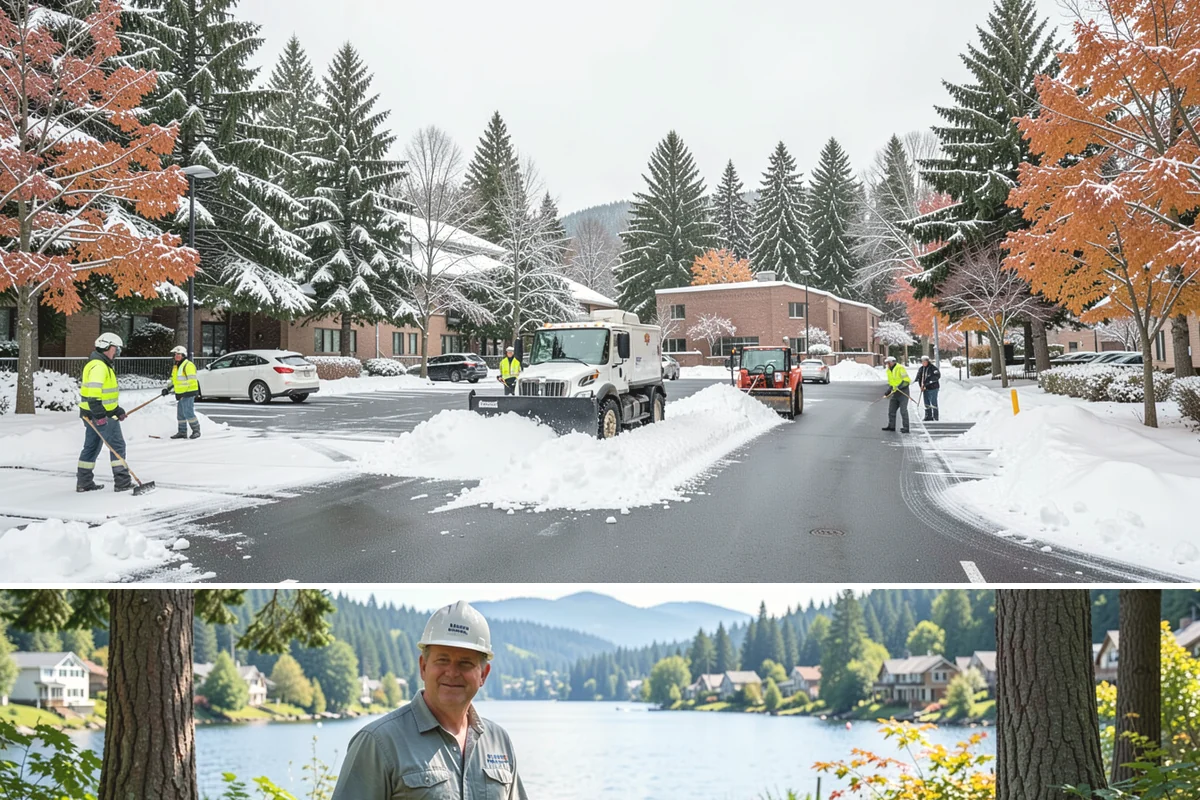 Fire Station Snow Removal in Milton, King County, WA - Stations need dependable readiness November through February, especially during overnight cold snaps.