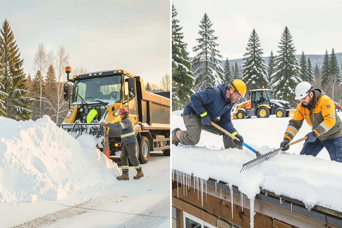 Fire Station Snow Removal in Newcastle, King County, WA - Map apparatus aprons, crew parking, and fuel access
