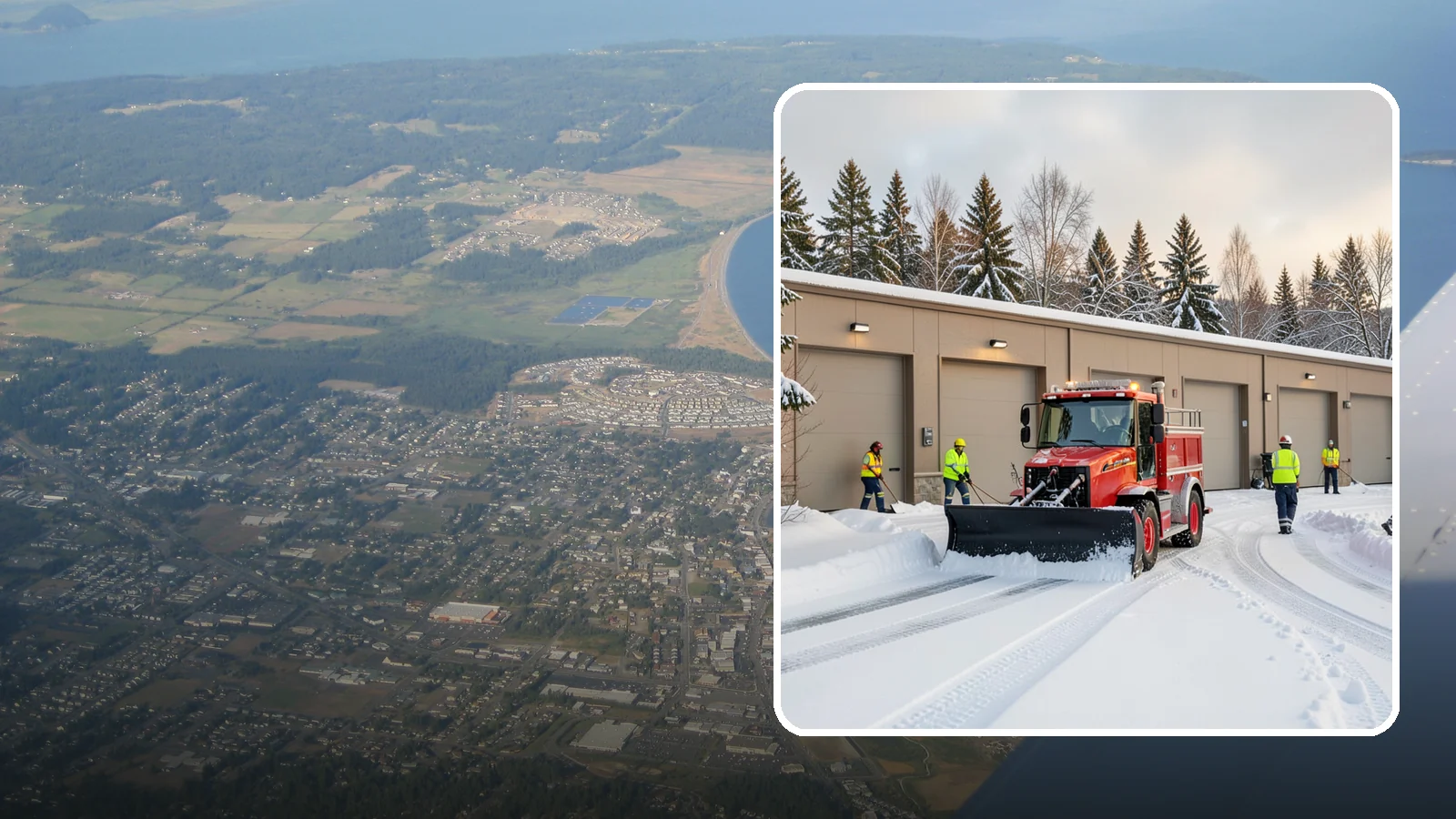 Fire Station Snow Removal in Oak Harbor, Island County, WA - Apparatus bays and response routes have to stay clear the second the alarm sounds, so we keep fire stations ready to roll in any...