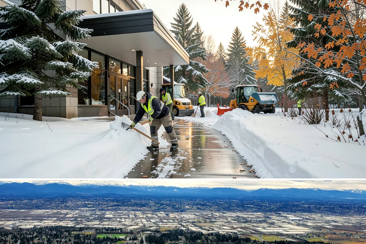 Fire Station Snow Removal in SeaTac, King County, WA - Stations need dependable readiness November through February, especially during overnight cold snaps.