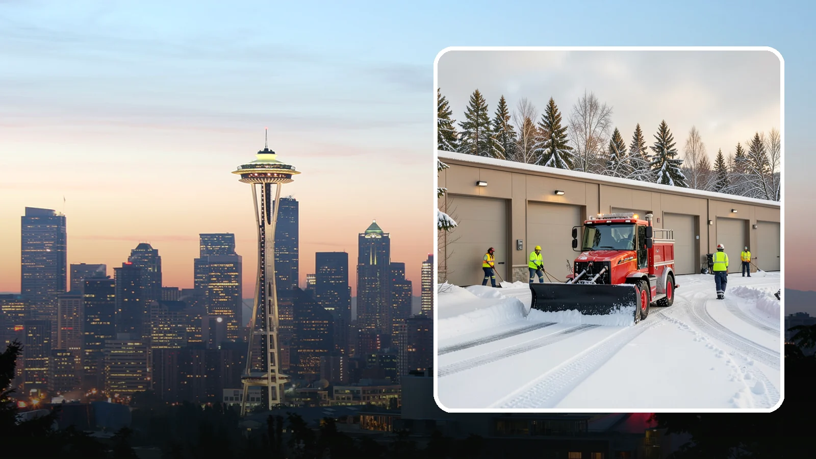 Fire Station Snow Removal in Seattle, King County, WA - Apparatus bays and response routes have to stay clear the second the alarm sounds, so we keep fire stations ready to roll in any...