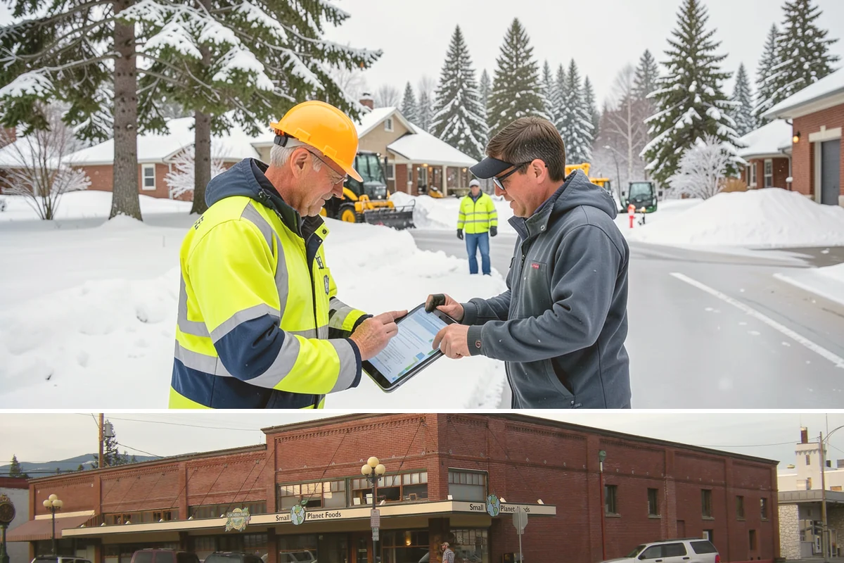 Fire Station Snow Removal in Sedro-Woolley, Skagit County, WA - Stations need dependable readiness November through February, especially during overnight cold snaps.