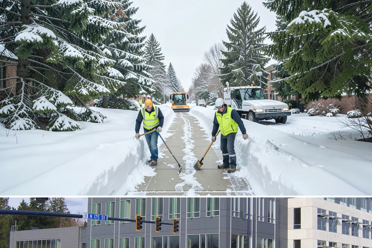 Fire Station Snow Removal in Shoreline, King County, WA - Stations need dependable readiness November through February, especially during overnight cold snaps.