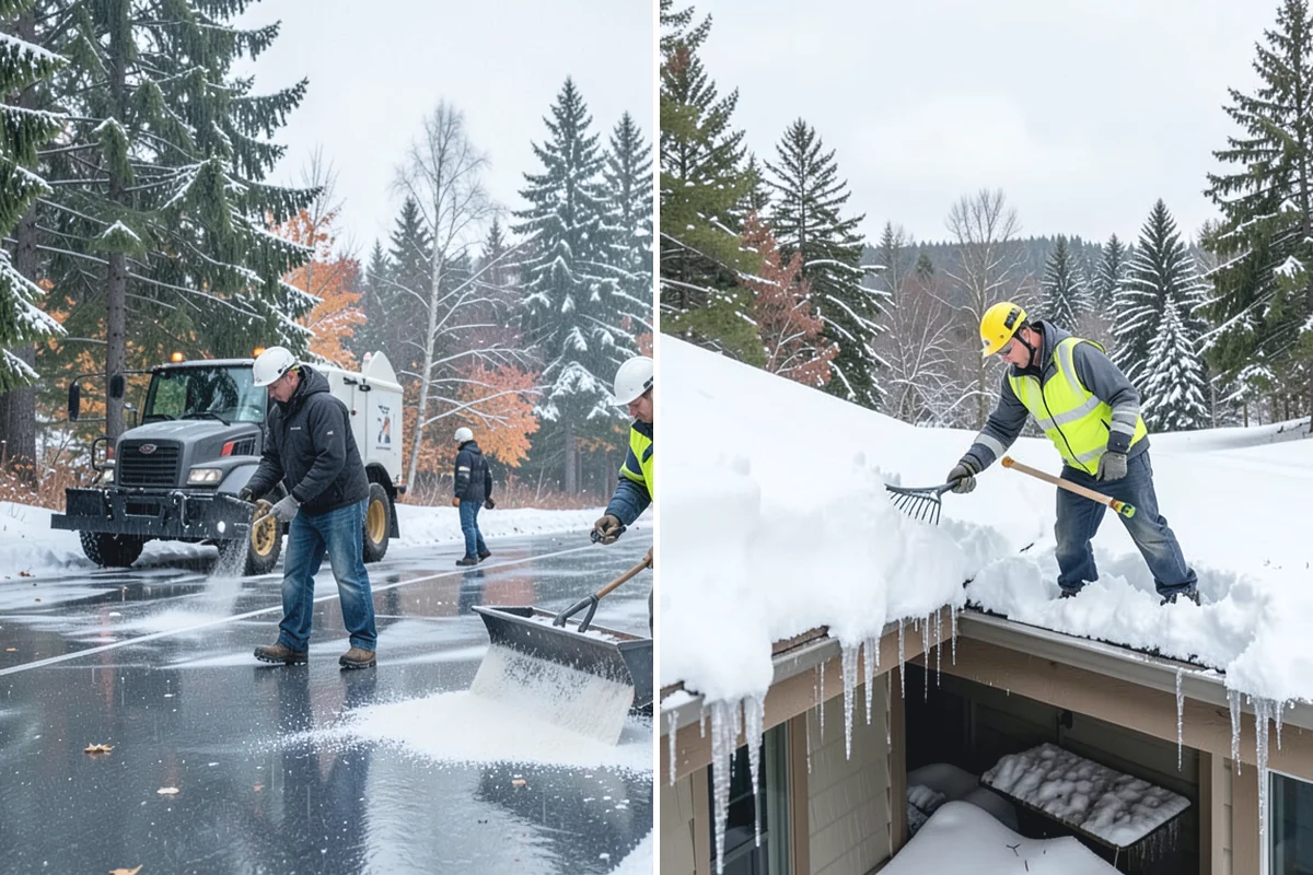 Fire Station Snow Removal in Skykomish, King County, WA - Map apparatus aprons, crew parking, and fuel access