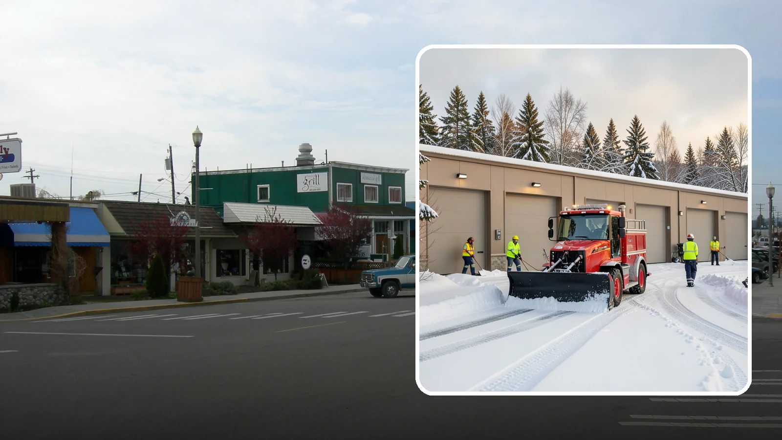 Fire Station Snow Removal in Stanwood, Snohomish County, WA - Apparatus bays and response routes have to stay clear the second the alarm sounds, so we keep fire stations ready to roll in any...
