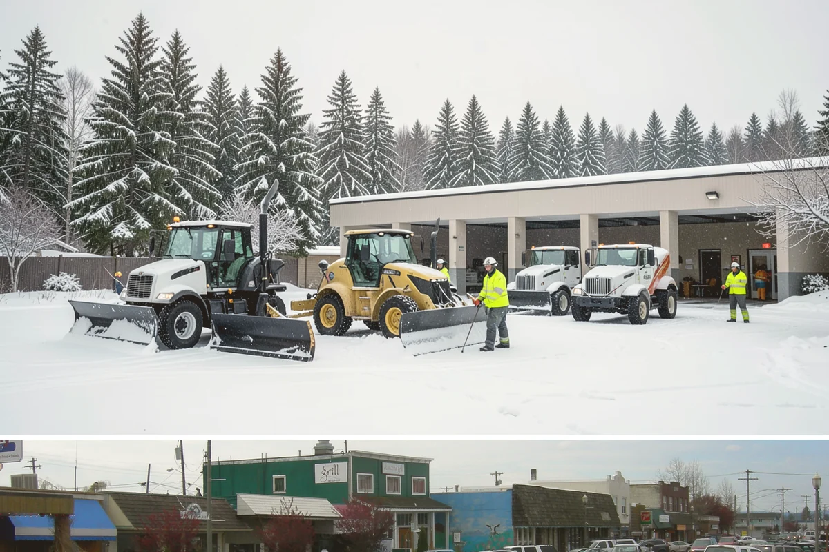Fire Station Snow Removal in Stanwood, Snohomish County, WA - Stations need dependable readiness November through February, especially during overnight cold snaps.