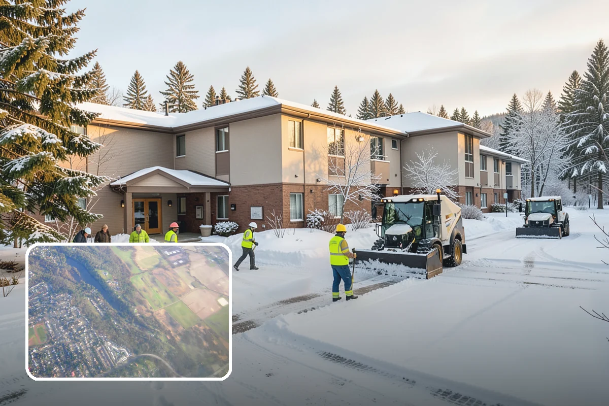 Fitness Center Deicing in Algona, King County, WA - Keeps early-morning and evening members safe on arrival