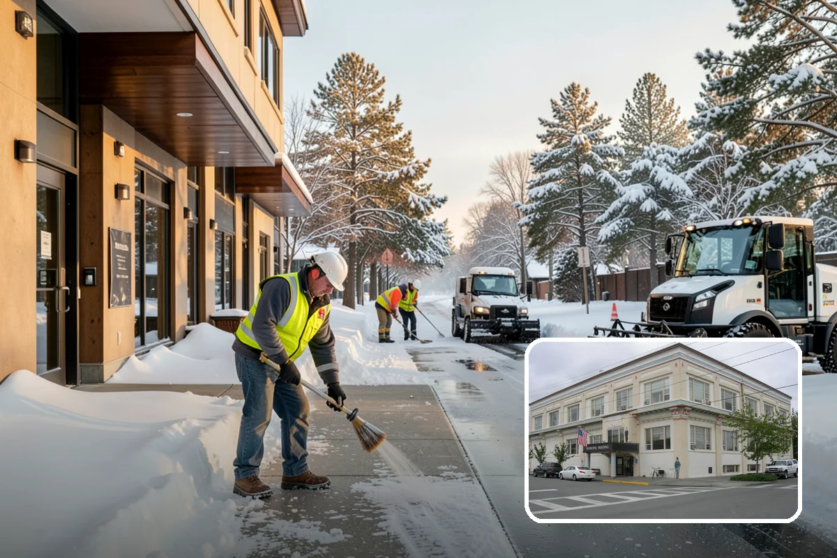 Fitness Center Deicing in Anacortes, Skagit County, WA - Keeps early-morning and evening members safe on arrival