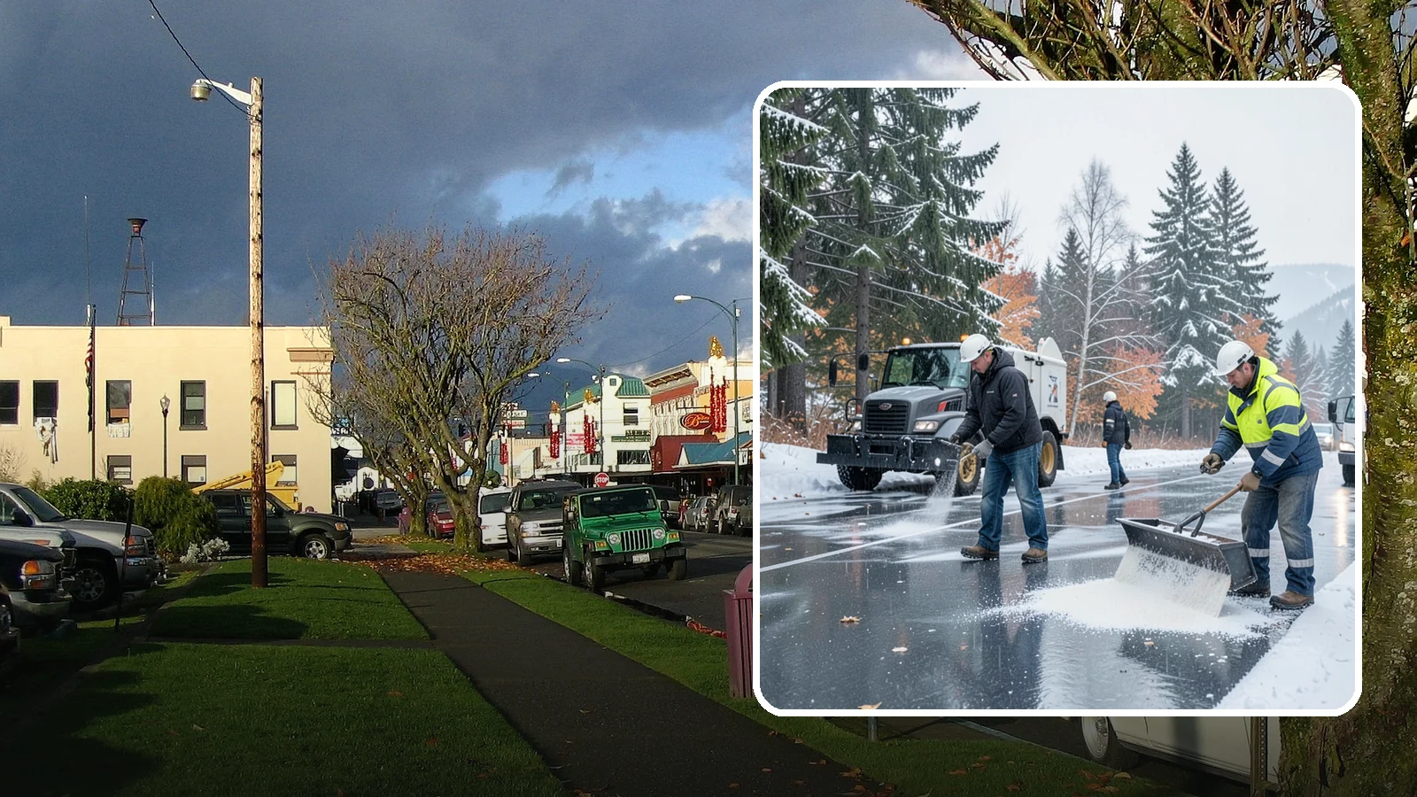Fitness Center Deicing in Arlington, Snohomish County, WA - Deicing for fitness centers and gyms, keeping entrances and parking paths safe for early-morning members arriving before dawn in...