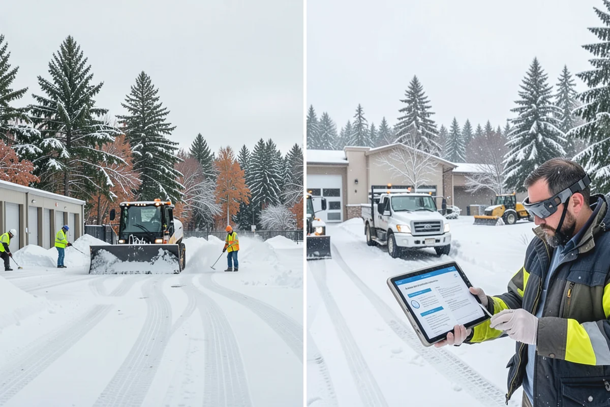 Fitness Center Deicing in Auburn, King County, WA - Map the entrance approach and parking walkways