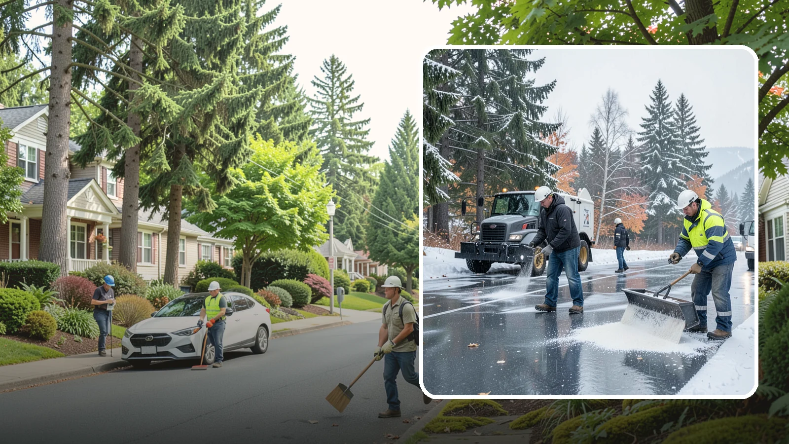 Fitness Center Deicing in Beaux Arts Village, King County, WA - Deicing for fitness centers and gyms, keeping entrances and parking paths safe for early-morning members arriving before dawn in...