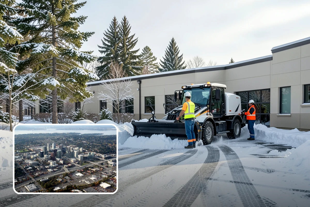 Fitness Center Deicing in Bellevue, King County, WA - Keeps early-morning and evening members safe on arrival