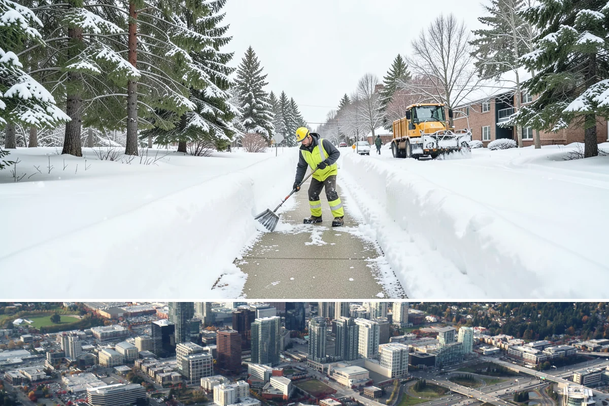 Fitness Center Deicing in Bellevue, King County, WA - Deicing runs the winter season, with pre-dawn readiness during freezing-rain events that catch early members off guard.