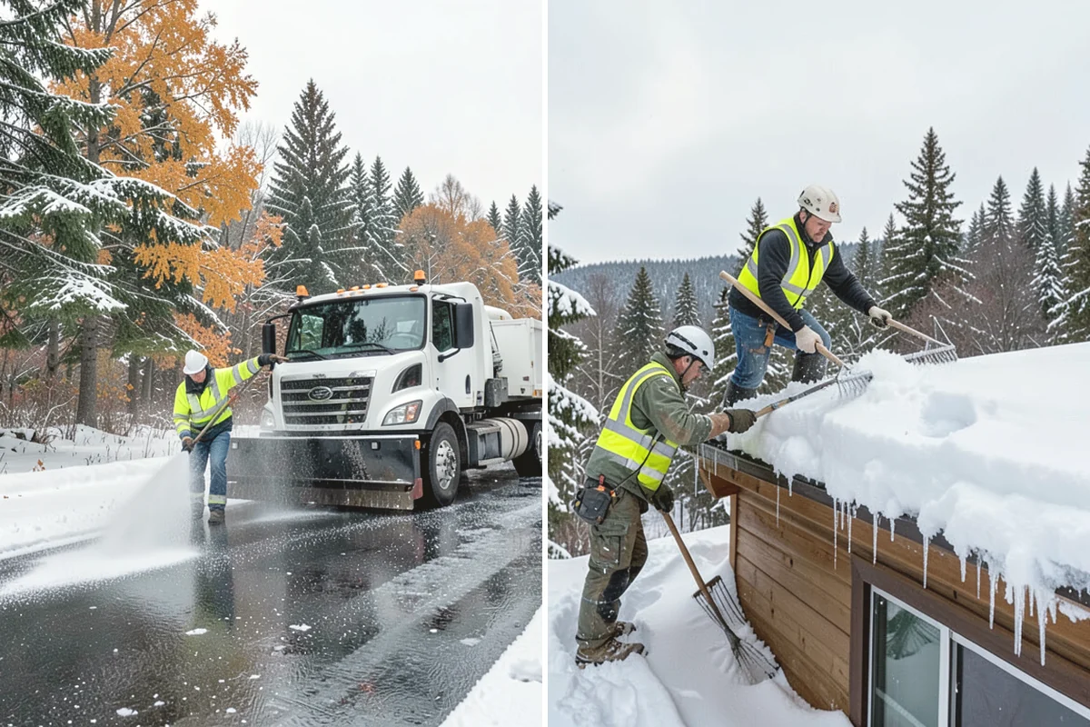 Fitness Center Deicing in Black Diamond, King County, WA - Map the entrance approach and parking walkways