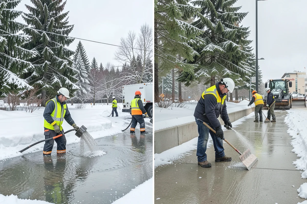 Fitness Center Deicing in Bonney Lake, Pierce County, WA - Map the entrance approach and parking walkways