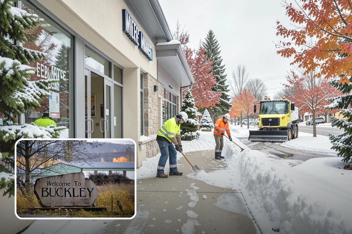 Fitness Center Deicing in Buckley, Pierce County, WA - Keeps early-morning and evening members safe on arrival