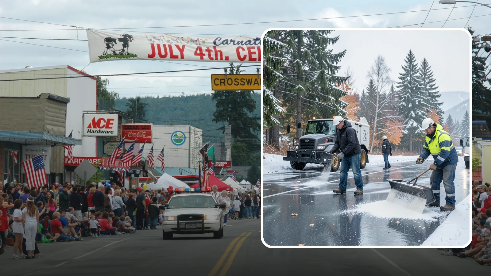 Fitness Center Deicing in Carnation, King County, WA - Deicing for fitness centers and gyms, keeping entrances and parking paths safe for early-morning members arriving before dawn in...