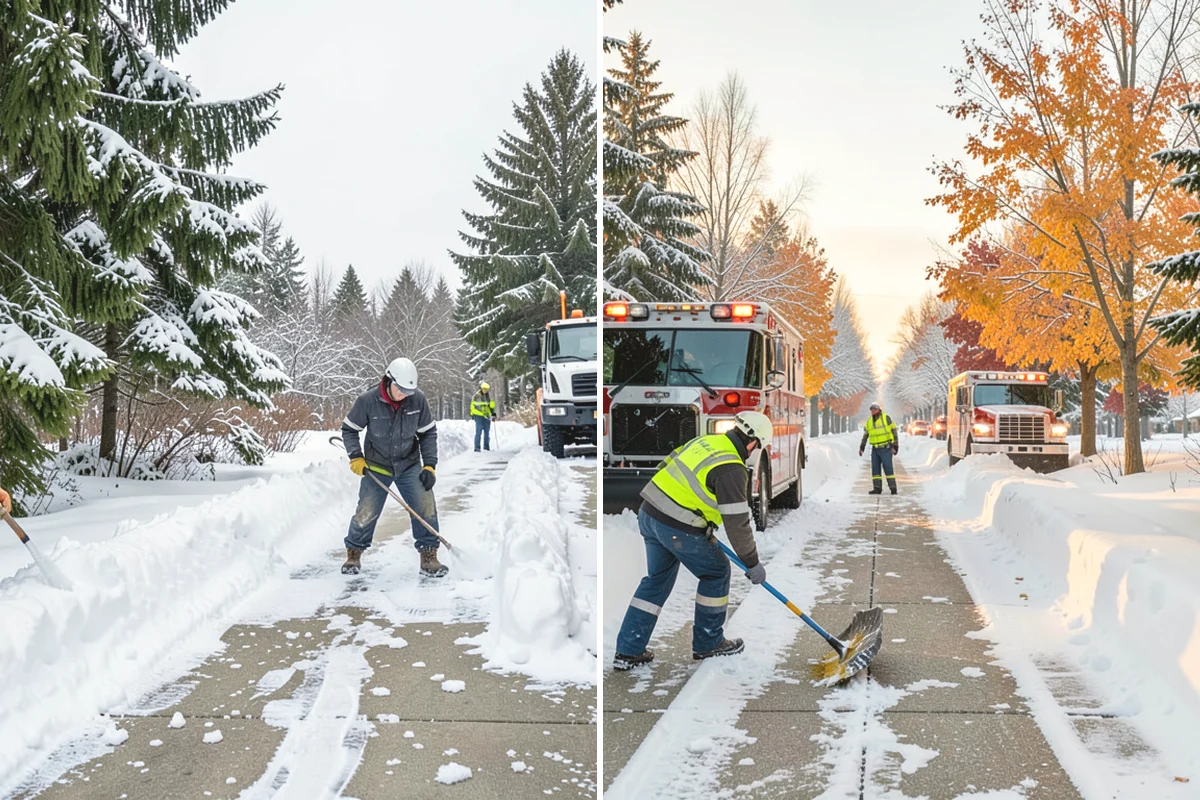 Fitness Center Deicing in Carnation, King County, WA - Map the entrance approach and parking walkways