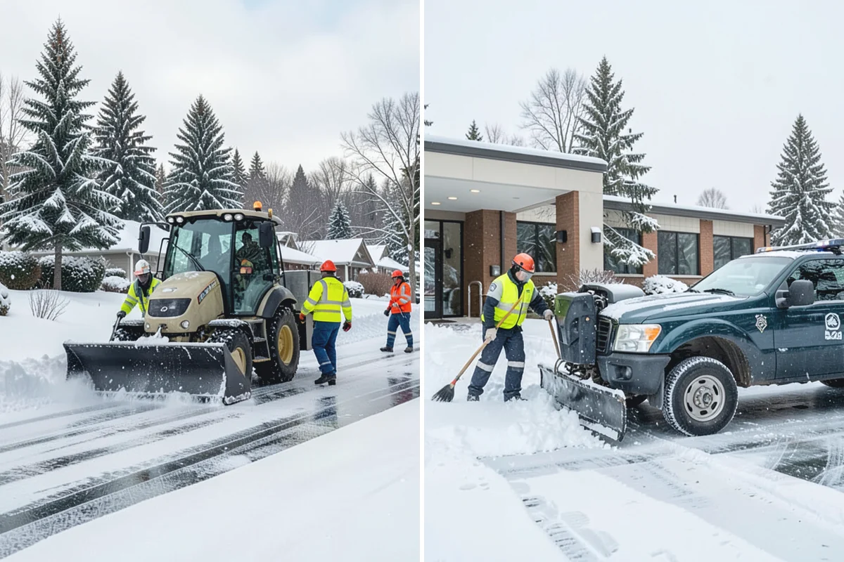 Fitness Center Deicing in Coupeville, Island County, WA - Map the entrance approach and parking walkways