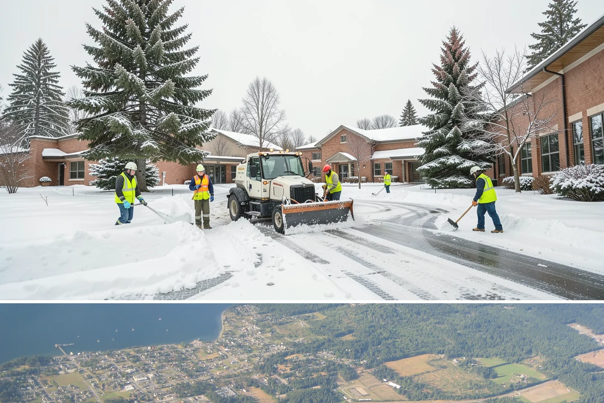 Fitness Center Deicing in Coupeville, Island County, WA - Deicing runs the winter season, with pre-dawn readiness during freezing-rain events that catch early members off guard.
