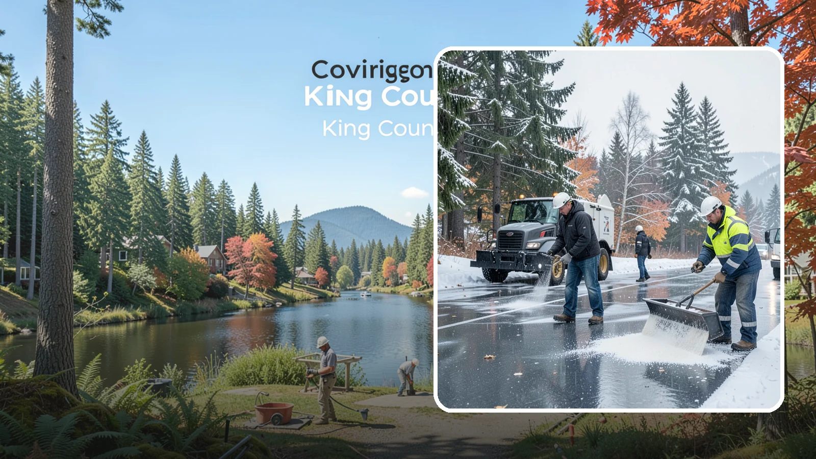 Fitness Center Deicing in Covington, King County, WA - Deicing for fitness centers and gyms, keeping entrances and parking paths safe for early-morning members arriving before dawn in...