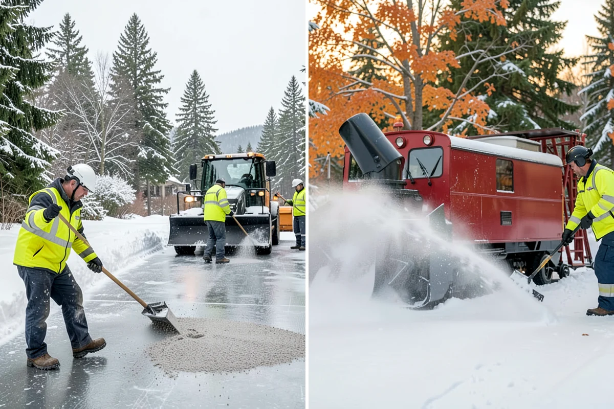 Fitness Center Deicing in DuPont, Pierce County, WA - Map the entrance approach and parking walkways