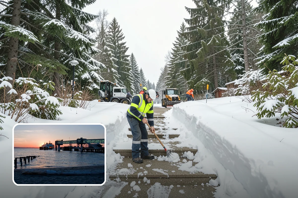 Fitness Center Deicing in Edmonds, Snohomish County, WA - Keeps early-morning and evening members safe on arrival