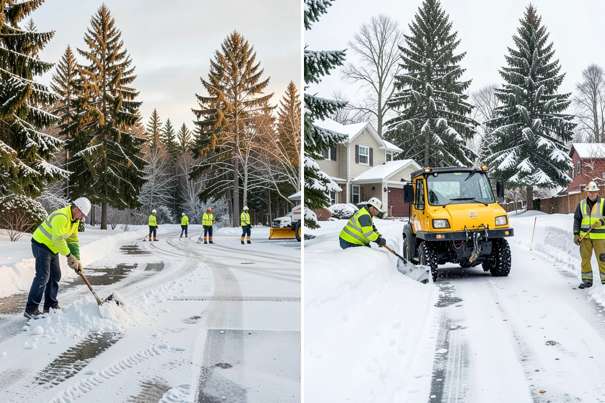 Fitness Center Deicing in Fircrest, Pierce County, WA - Map the entrance approach and parking walkways