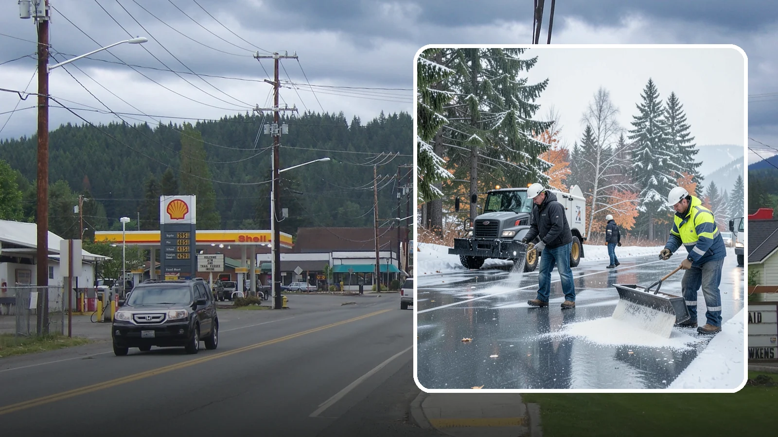 Fitness Center Deicing in Granite Falls, Snohomish County, WA - Deicing for fitness centers and gyms, keeping entrances and parking paths safe for early-morning members arriving before dawn in...