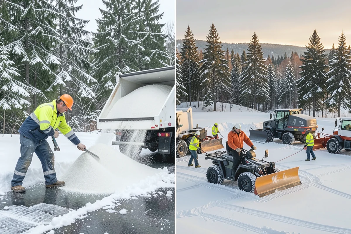 Fitness Center Deicing in Granite Falls, Snohomish County, WA - Map the entrance approach and parking walkways