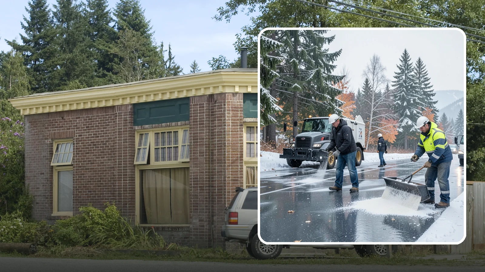 Fitness Center Deicing in Hamilton, Skagit County, WA - Deicing for fitness centers and gyms, keeping entrances and parking paths safe for early-morning members arriving before dawn in...