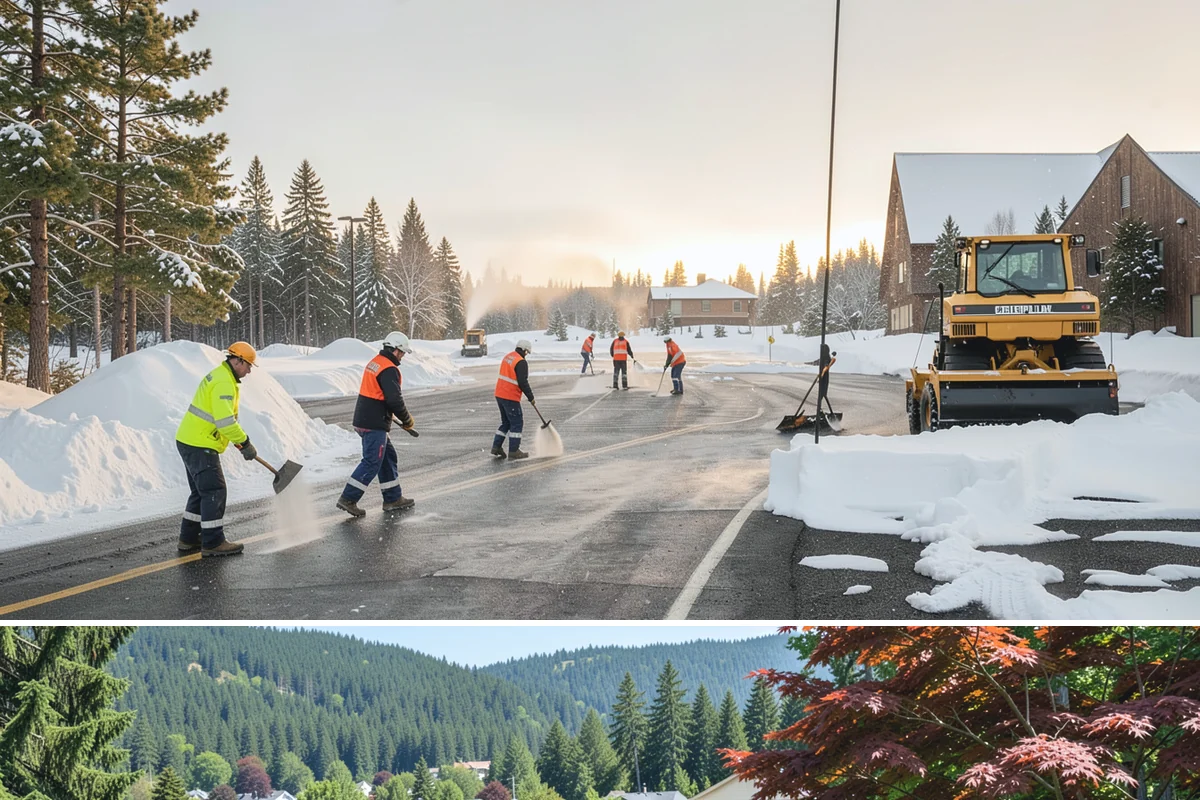 Fitness Center Deicing in Index, Snohomish County, WA - Deicing runs the winter season, with pre-dawn readiness during freezing-rain events that catch early members off guard.