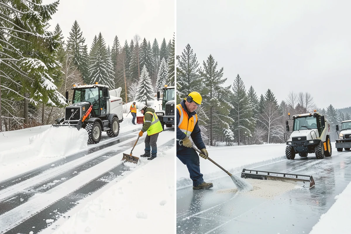 Fitness Center Deicing in Kirkland, King County, WA - Map the entrance approach and parking walkways