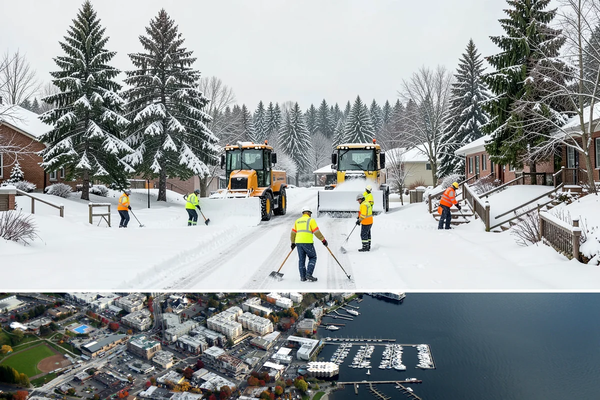Fitness Center Deicing in Kirkland, King County, WA - Deicing runs the winter season, with pre-dawn readiness during freezing-rain events that catch early members off guard.
