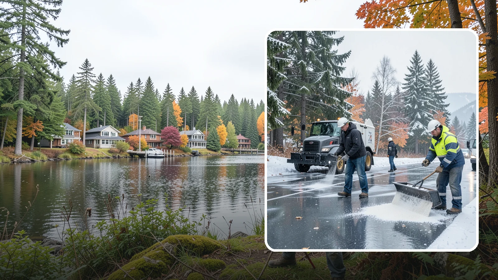 Fitness Center Deicing in La Conner, Skagit County, WA - Deicing for fitness centers and gyms, keeping entrances and parking paths safe for early-morning members arriving before dawn in...