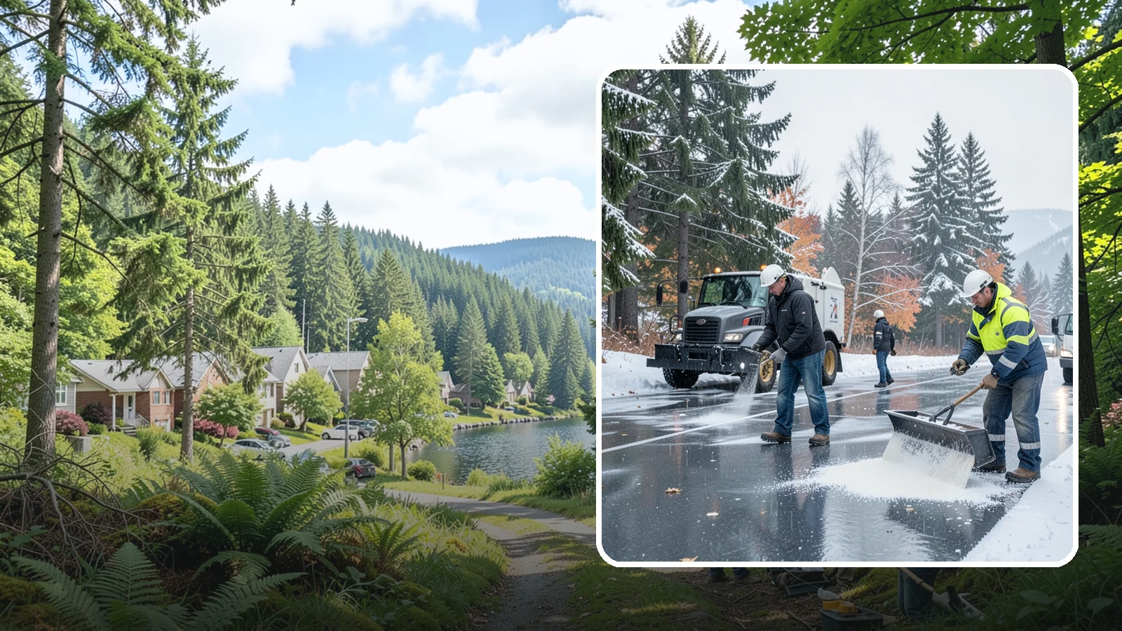 Fitness Center Deicing in Lake Forest Park, King County, WA - Deicing for fitness centers and gyms, keeping entrances and parking paths safe for early-morning members arriving before dawn in...