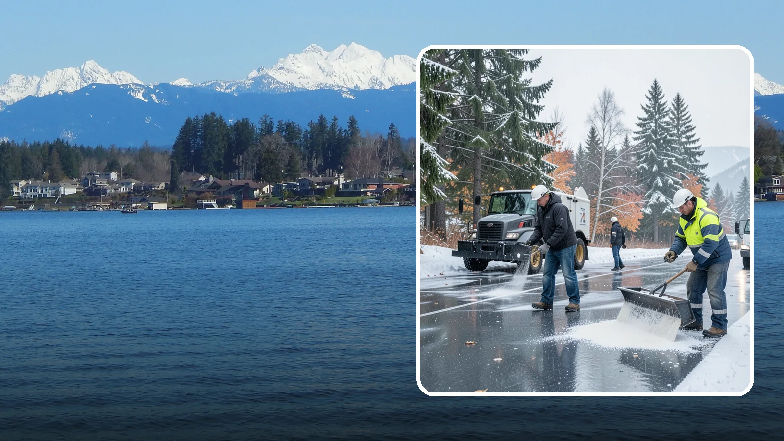 Fitness Center Deicing in Lake Stevens, Snohomish County, WA - Deicing for fitness centers and gyms, keeping entrances and parking paths safe for early-morning members arriving before dawn in...