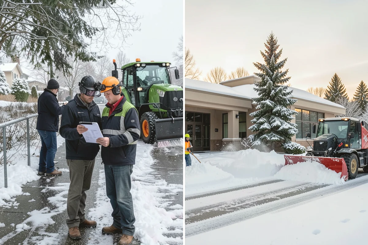 Fitness Center Deicing in Lake Stevens, Snohomish County, WA - Map the entrance approach and parking walkways